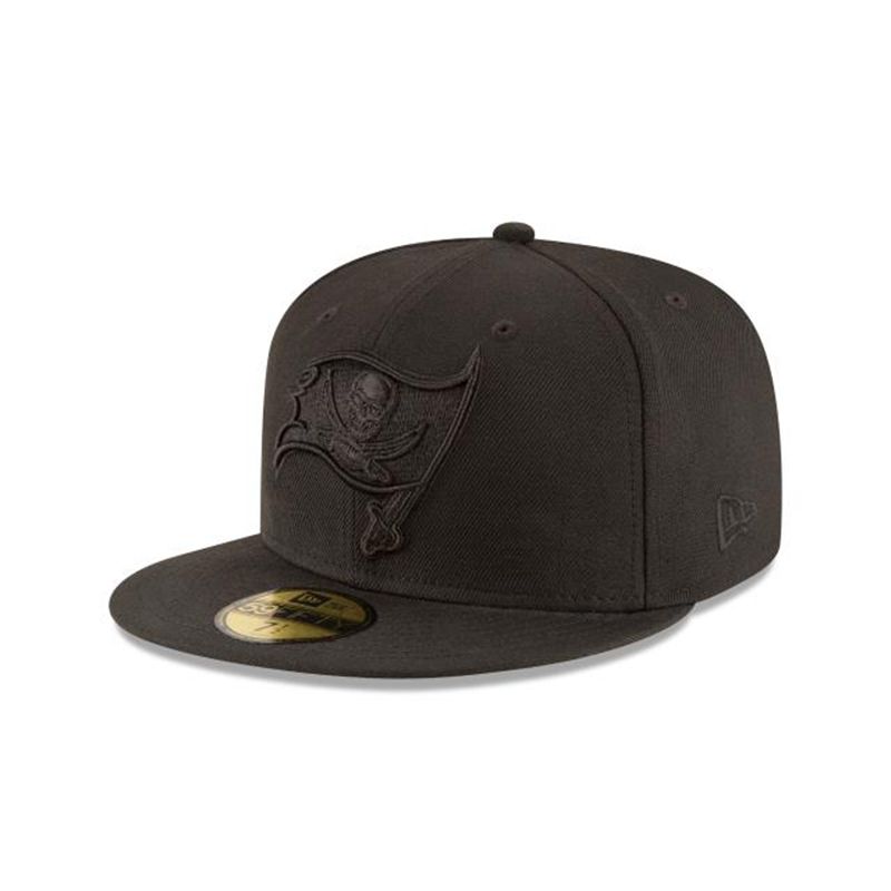 NFL Tampa Bay Buccaneers Black On Black 59Fifty Fitted (IFS4705) - Black New Era Caps